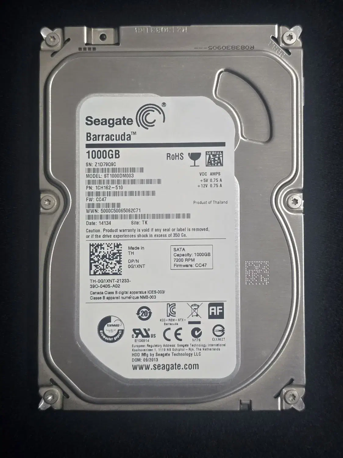 هارد hdd 1tb Seagate|قطعات و لوازم جانبی رایانه|قیدار, |دیوار