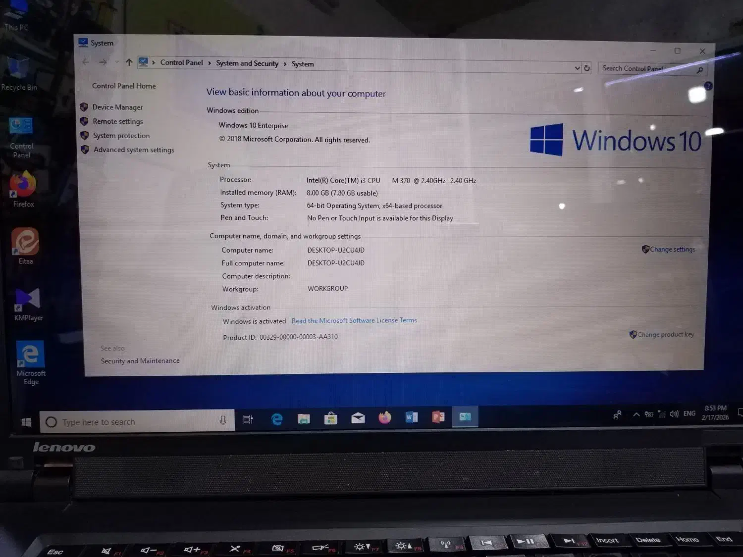 لپ تاپ i3 با رم 8 گیگ|رایانه همراه|قم, پامنار|دیوار