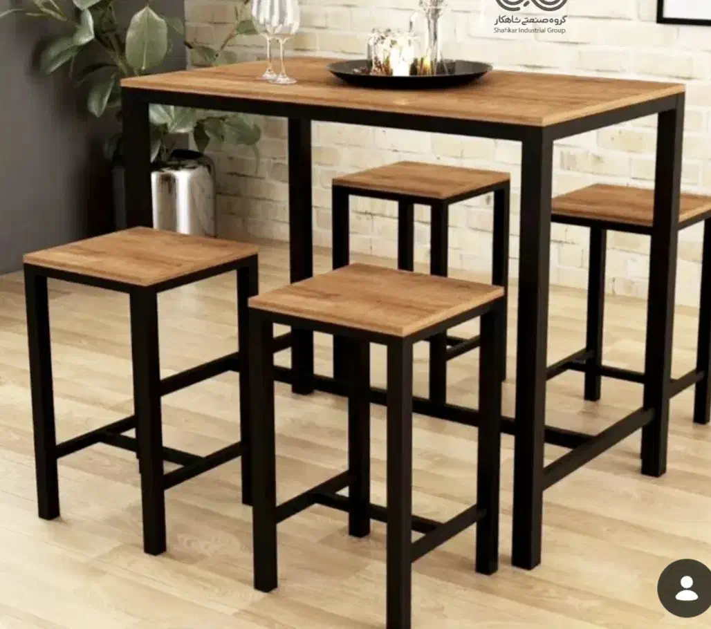 پاف اهنی|میز و صندلی غذاخوری|لواسان, |دیوار