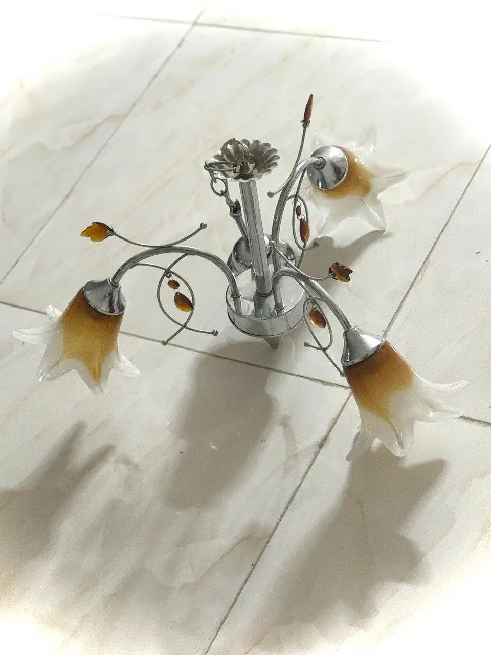 لوستر لاله|لوستر و چراغ آویز|ابریشم, |دیوار