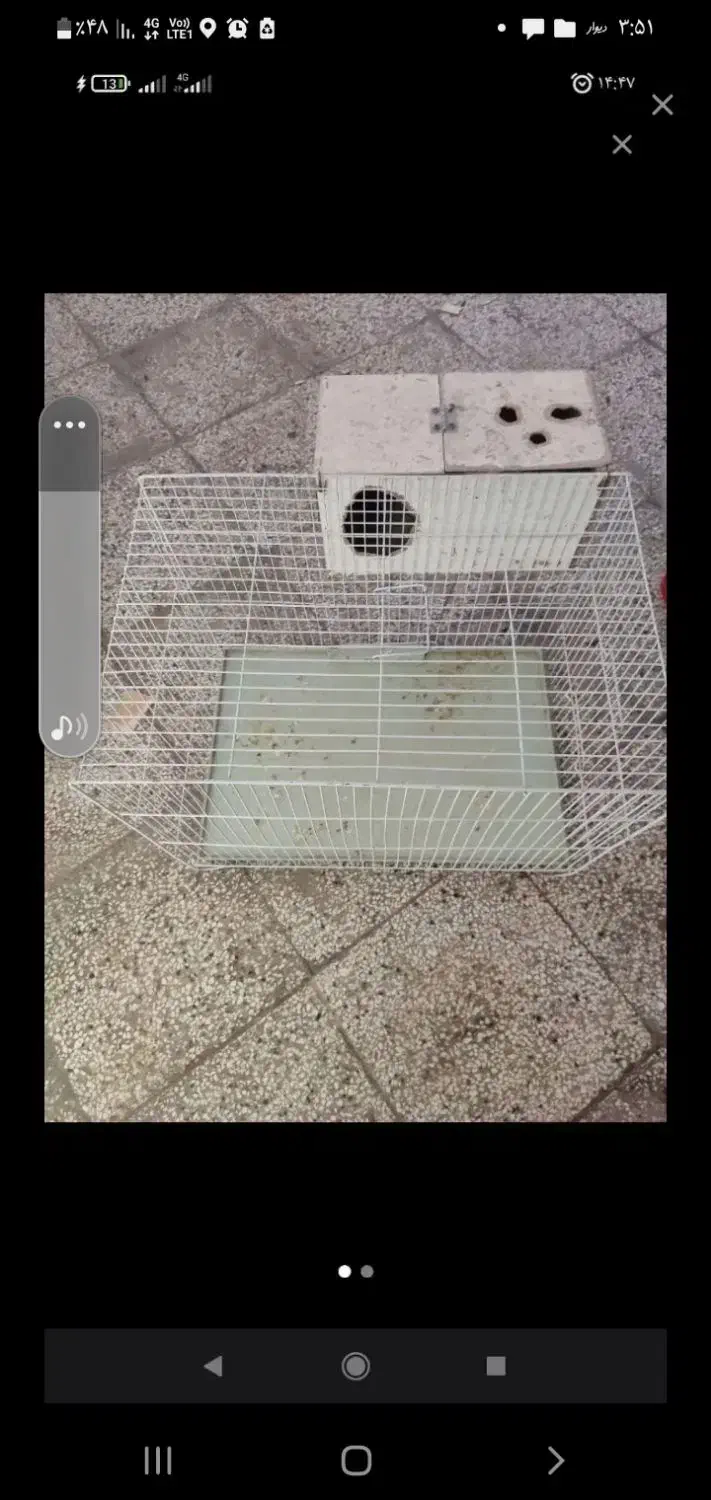 سلام دوعددقفس با تمام سایل|لوازم جانبی حیوانات|زابل, |دیوار