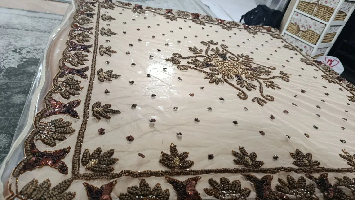 رومیزی|پرده، رانر، رومیزی|قم, حاج خلیل|دیوار