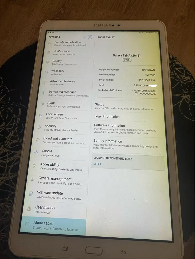 Galaxy tab A 6 T585 10.1 4G|تبلت|تهران, شاهین|دیوار