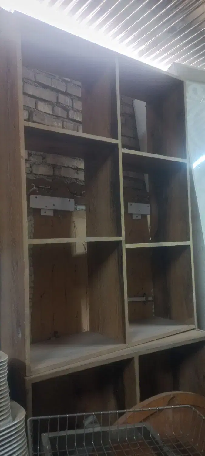 قفسه mdf|کتابخانه، شلف، قفسههای دیواری|اهواز, نبوت|دیوار
