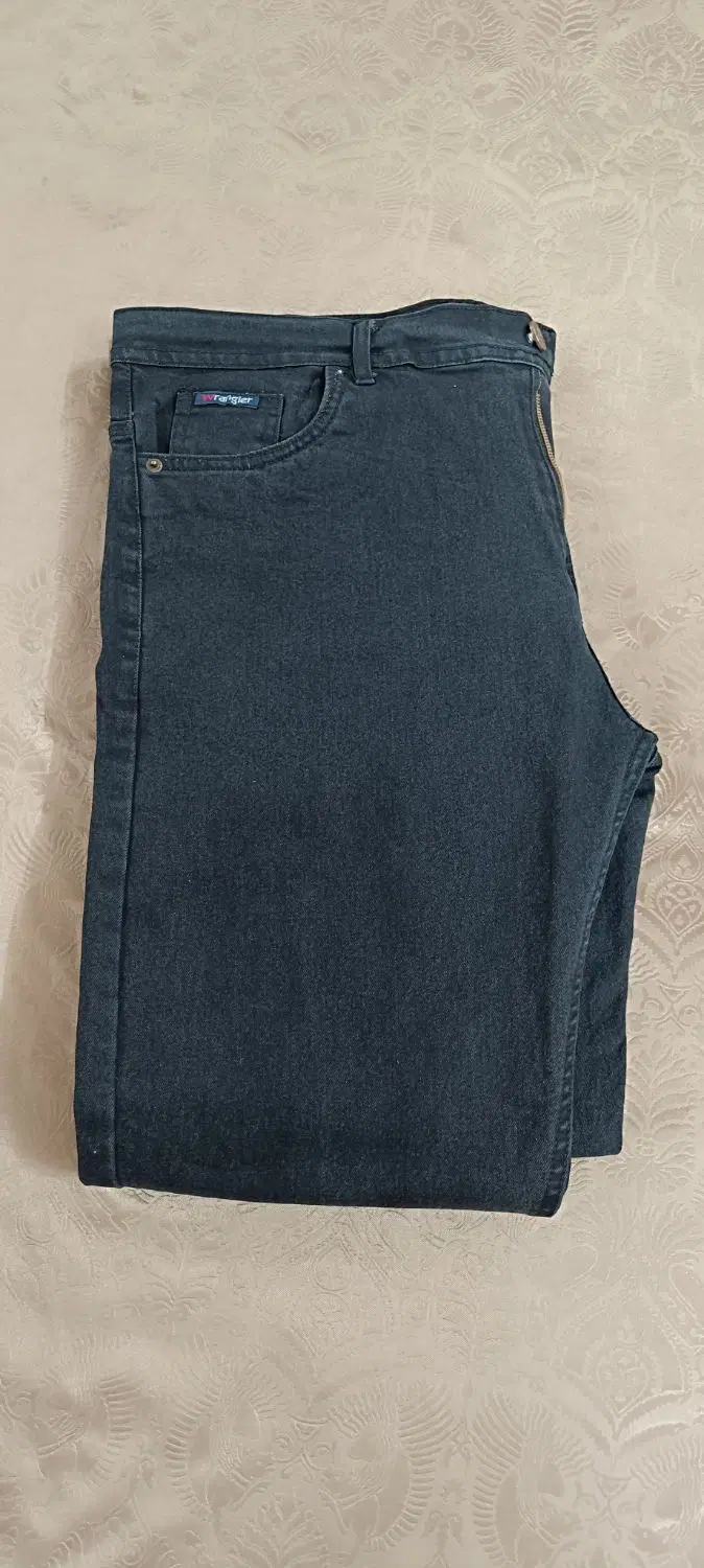 شلوارلی (جین) پنبه رانگلر Wrangler مشکی|لباس|قم, حنیف نژاد|دیوار