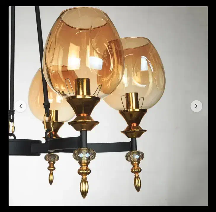 لوستر شش شعله|لوستر و چراغ آویز|تبریز, |دیوار