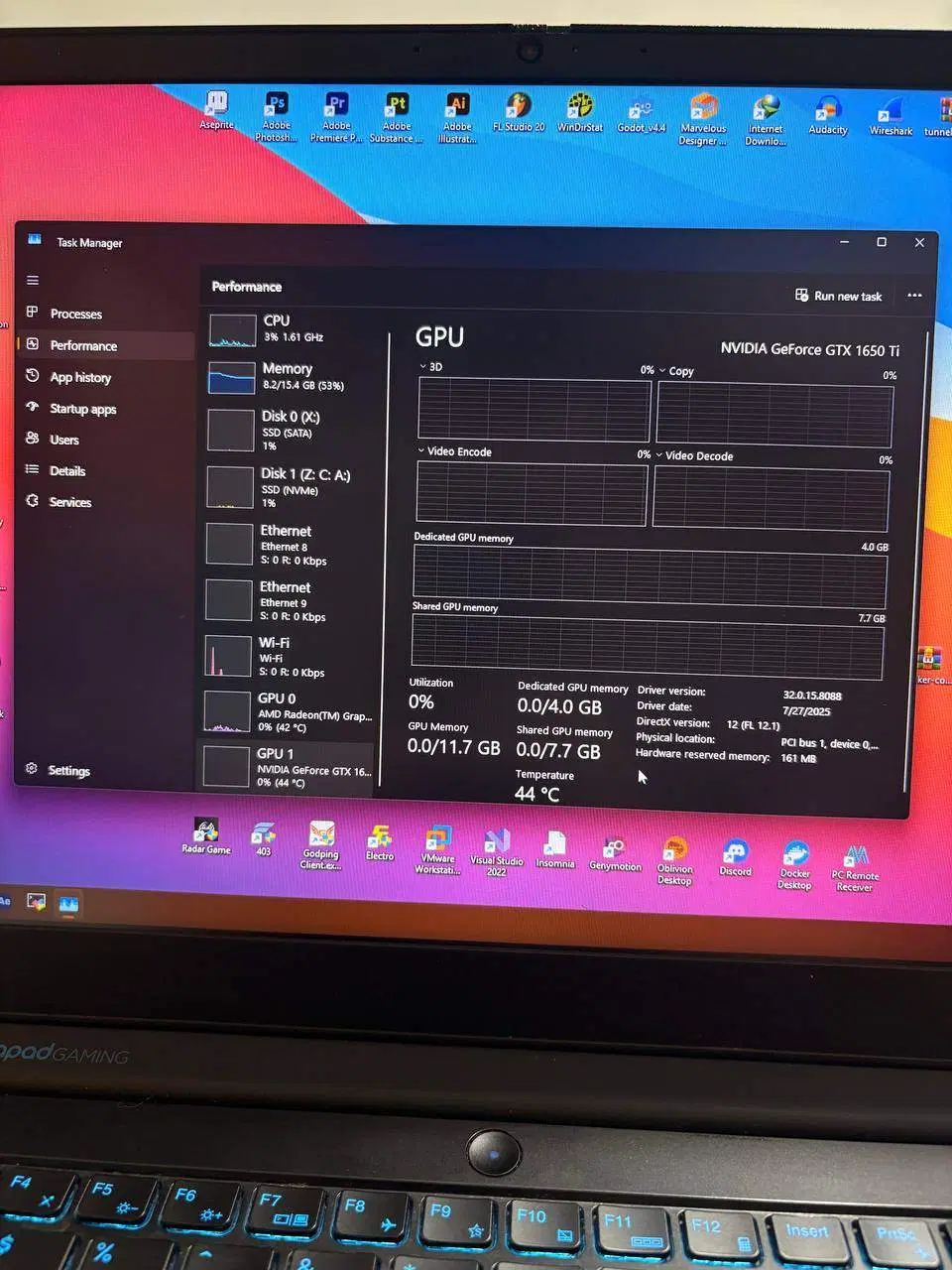 Lenovo ideapad gaming 3|رایانه همراه|تهران, توحید|دیوار