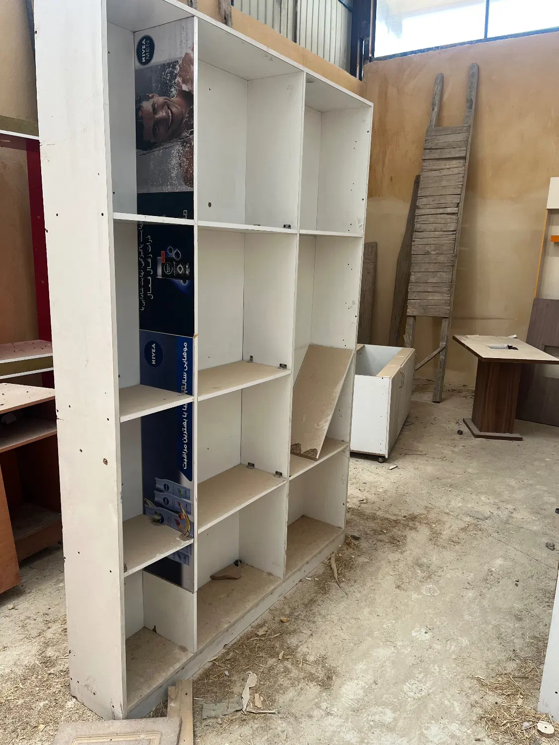 چوب و MDF|کتابخانه، شلف، قفسه‌های دیواری|فرخ‌شهر, |دیوار