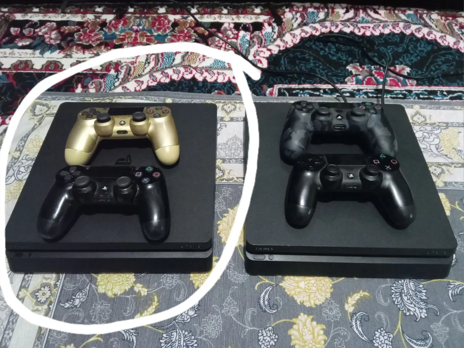 PS4 Slim 2دسته اصلی|کنسول، بازی ویدئویی و آنلاین|تهران, مسعودیه|دیوار