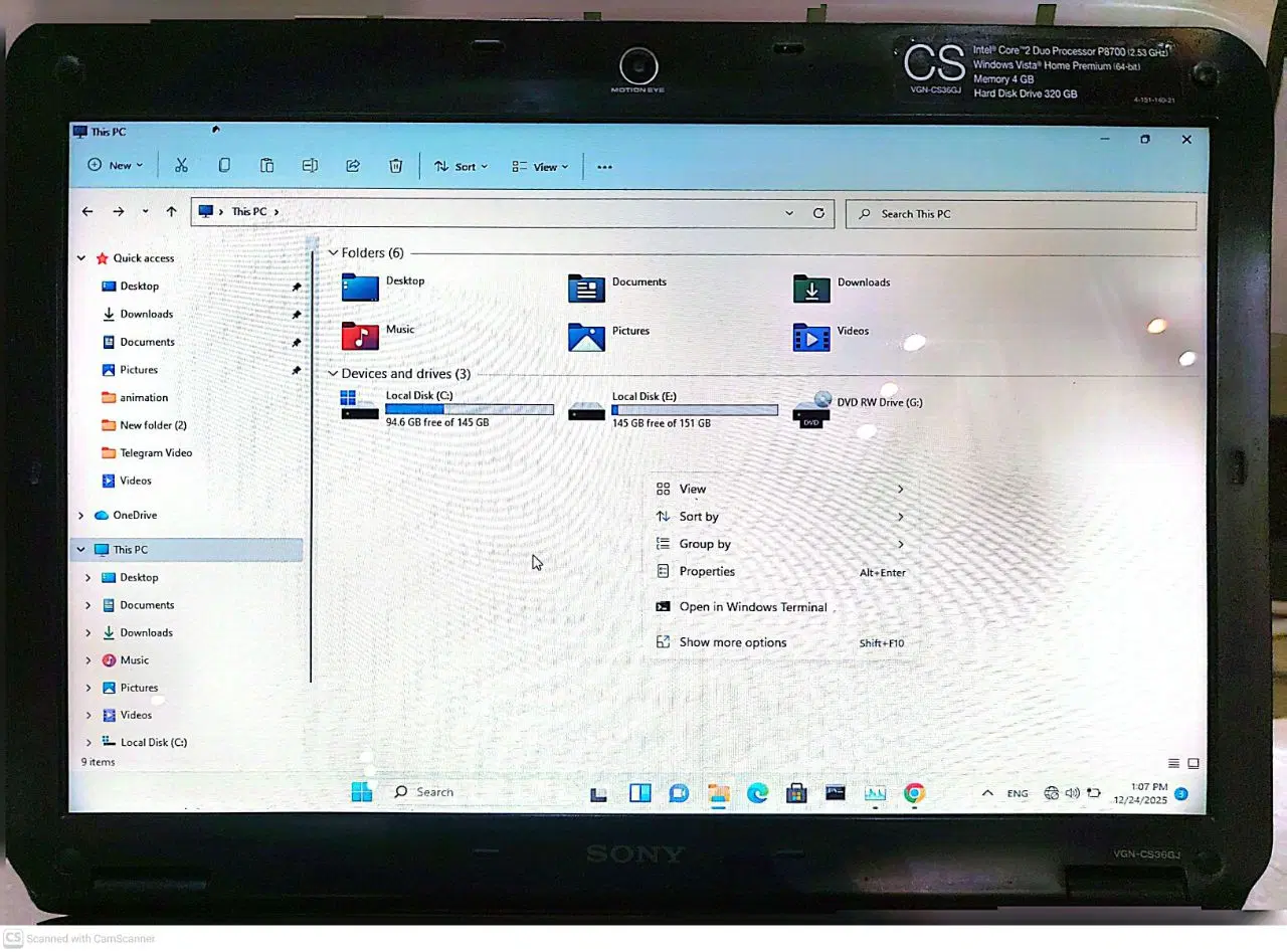 Sony Vaio|رایانه همراه|تهران, بهجت‌آباد|دیوار