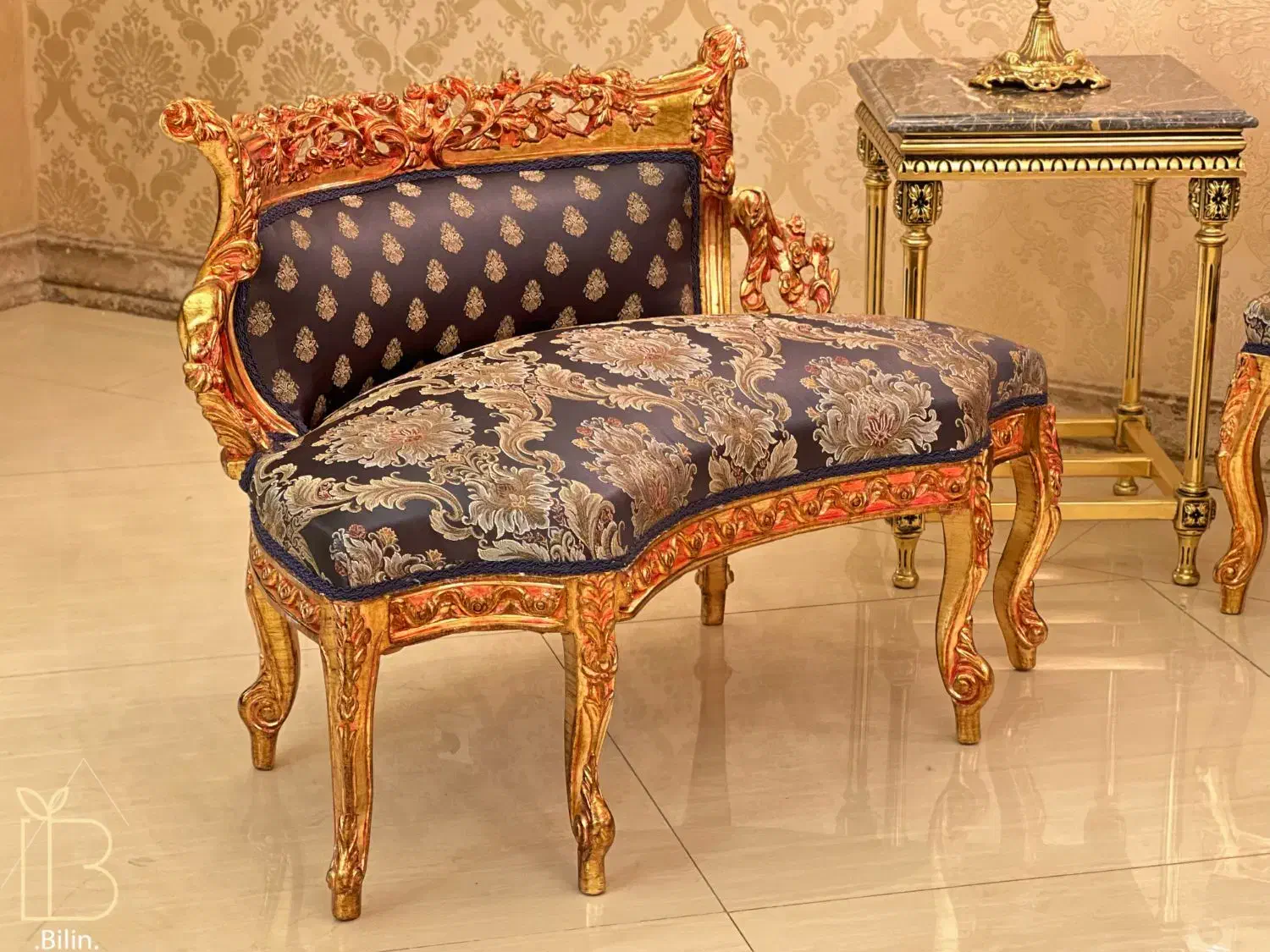 نیم ست پر منبت مدل ایتالیا|مبلمان خانگی و میز عسلی|تهران, پاسداران|دیوار