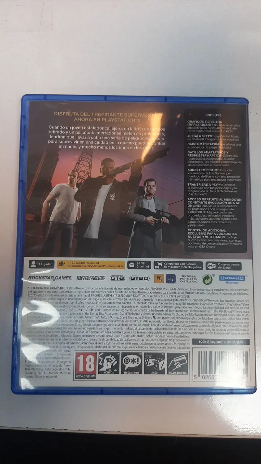 gta V  PS5|کنسول، بازی ویدئویی و آنلاین|گلستان (تهران), |دیوار