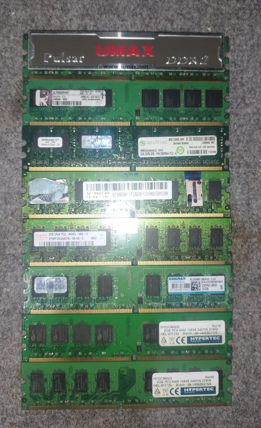 رم 2GB DDR2 BUS 800|قطعات و لوازم جانبی رایانه|تبریز, |دیوار