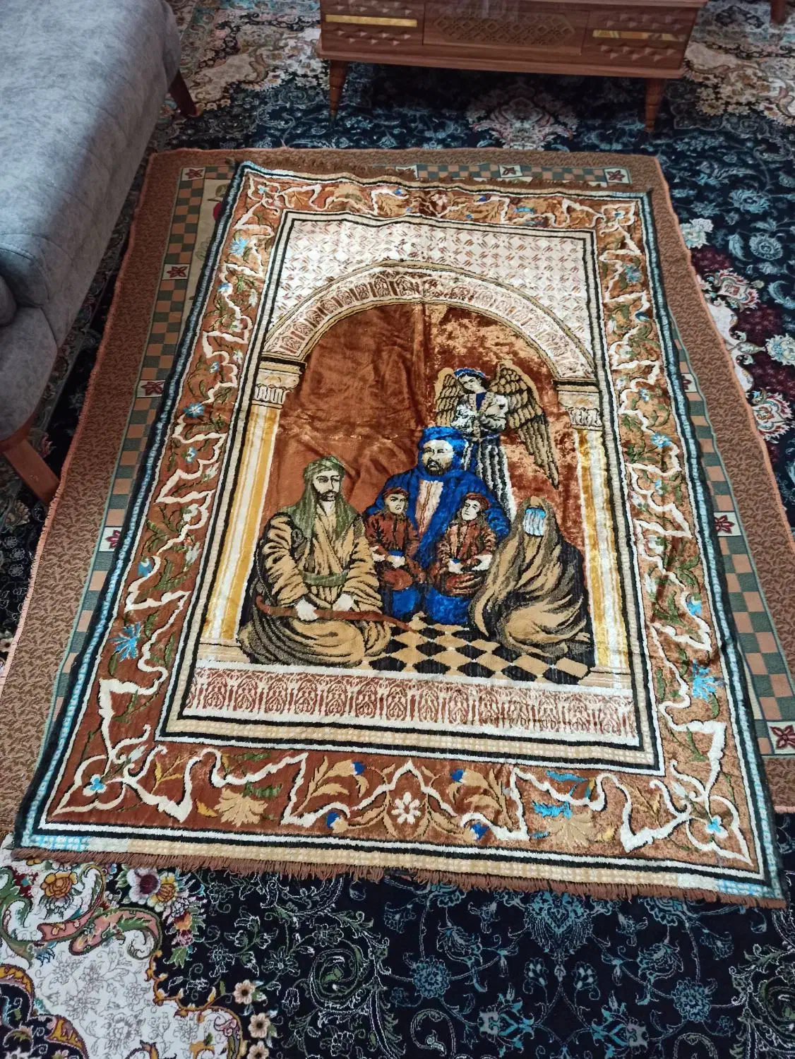 پرده فرش|تابلو فرش|شیراز, سهل‌آباد|دیوار