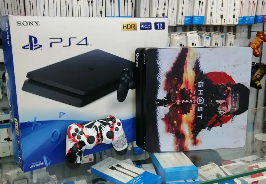 2دسته ps4 slim 1t|کنسول، بازی ویدئویی و آنلاین|بوشهر, |دیوار
