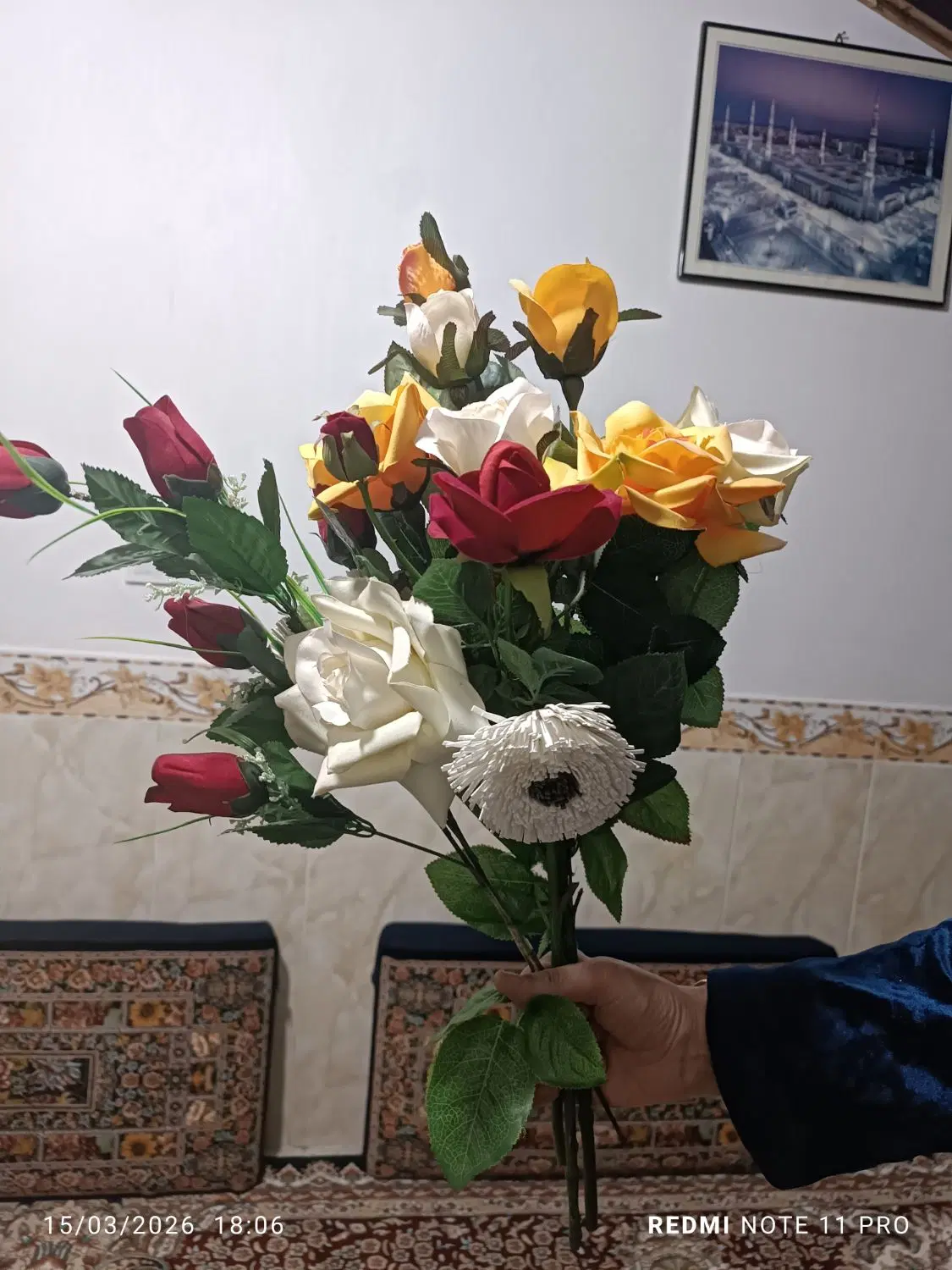 گل رز|گل مصنوعی|ملایر, |دیوار