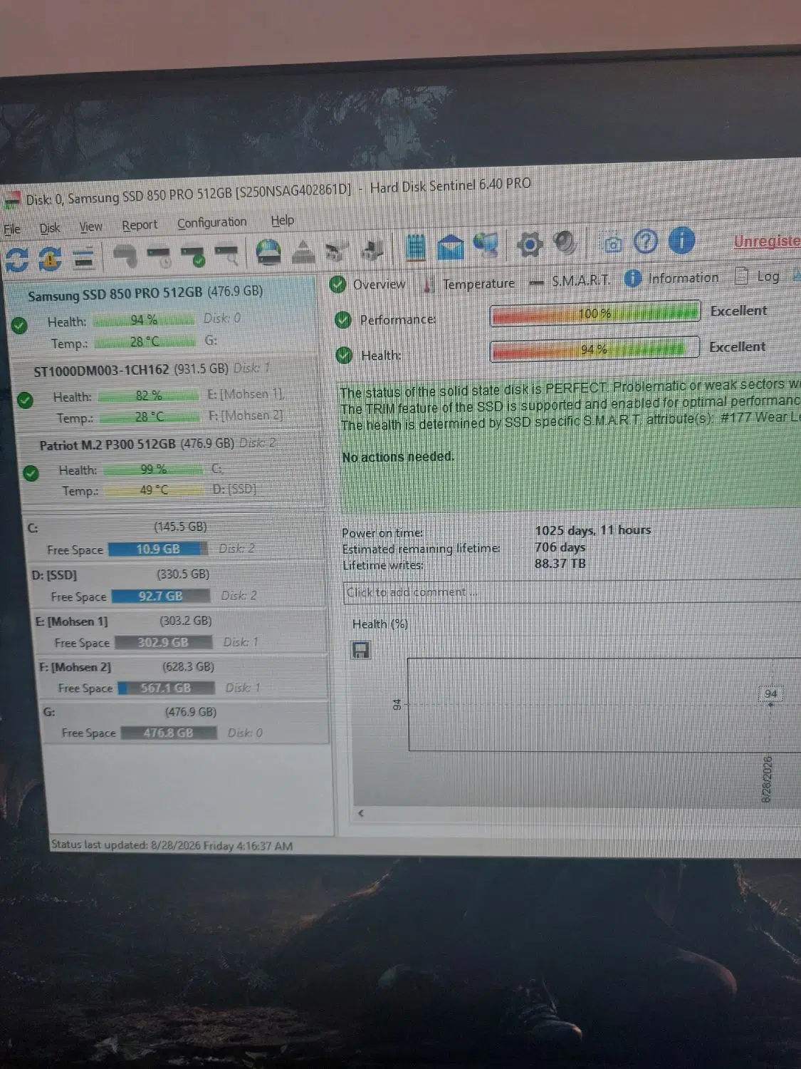 ssd samsung 850pro 512gb|قطعات و لوازم جانبی رایانه|مشهد, شهرک مهرگان|دیوار