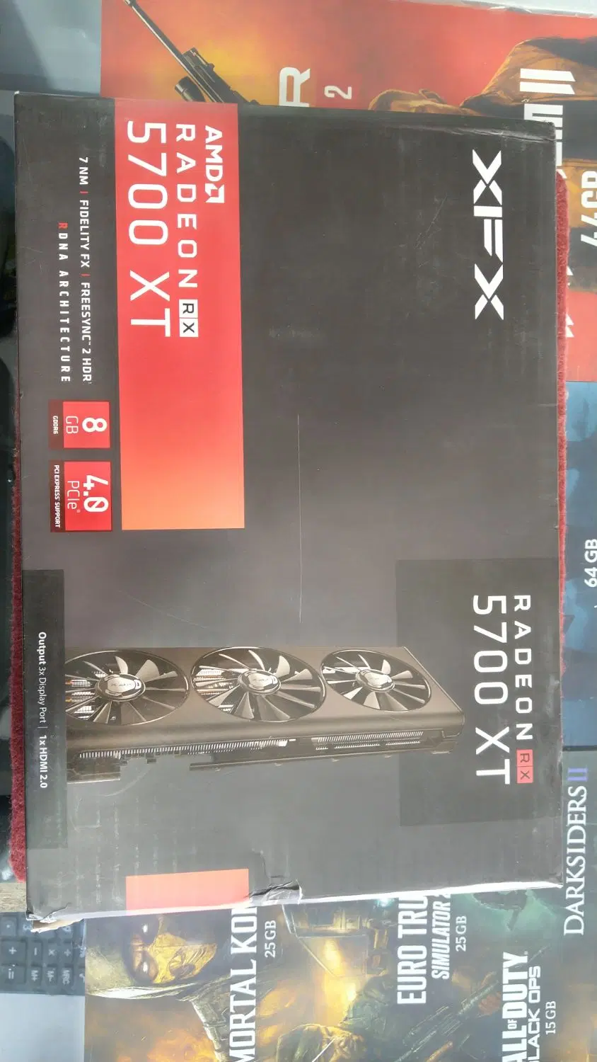 RX5700 XT 8GB XFX|قطعات و لوازم جانبی رایانه|کوار, |دیوار