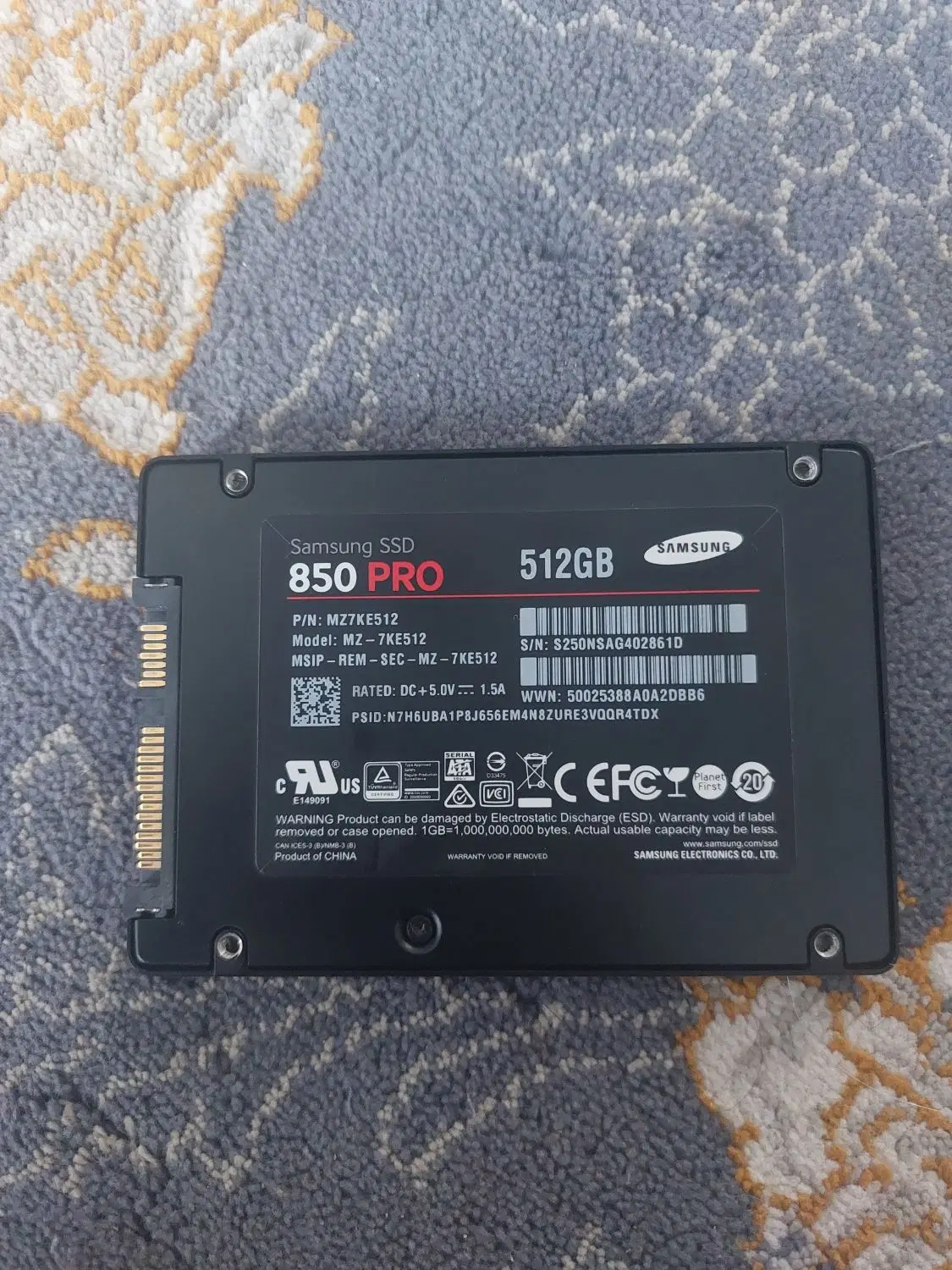 ssd samsung 850pro 512gb|قطعات و لوازم جانبی رایانه|مشهد, شهرک مهرگان|دیوار