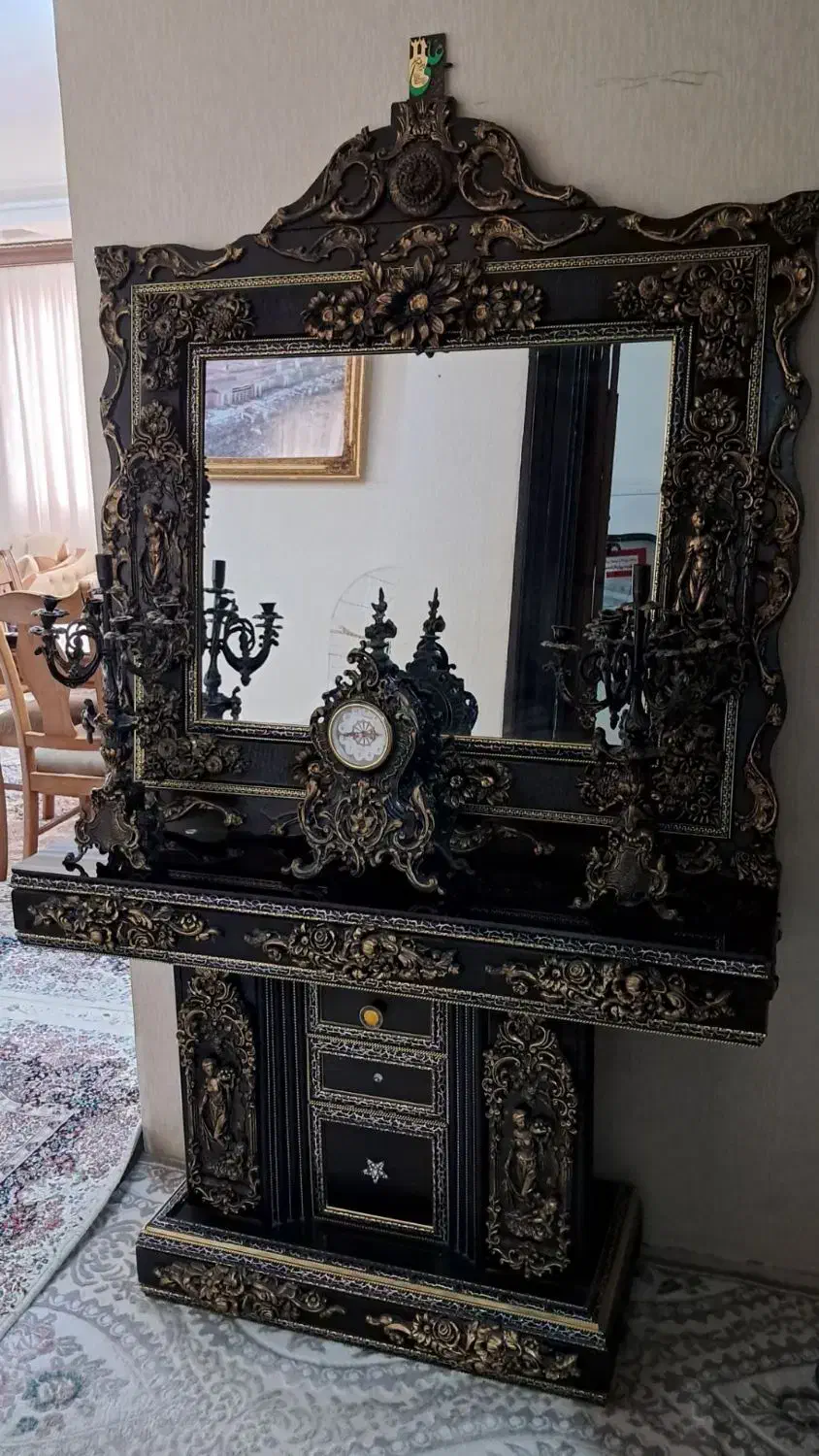 میز آینه|آینه|مشهد, امام رضا (ع)|دیوار