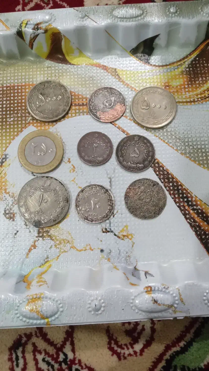 سکه قدیمی|کلکسیون سکه، تمبر، اسکناس|کبودرآهنگ, |دیوار