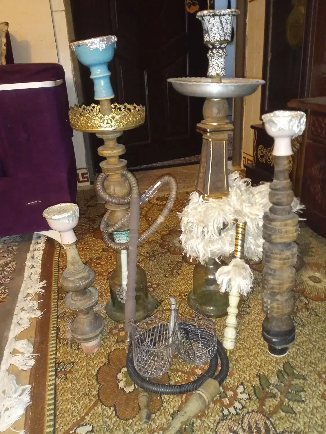 قلیان|کلکسیون اشیاء عتیقه|جوانرود, |دیوار