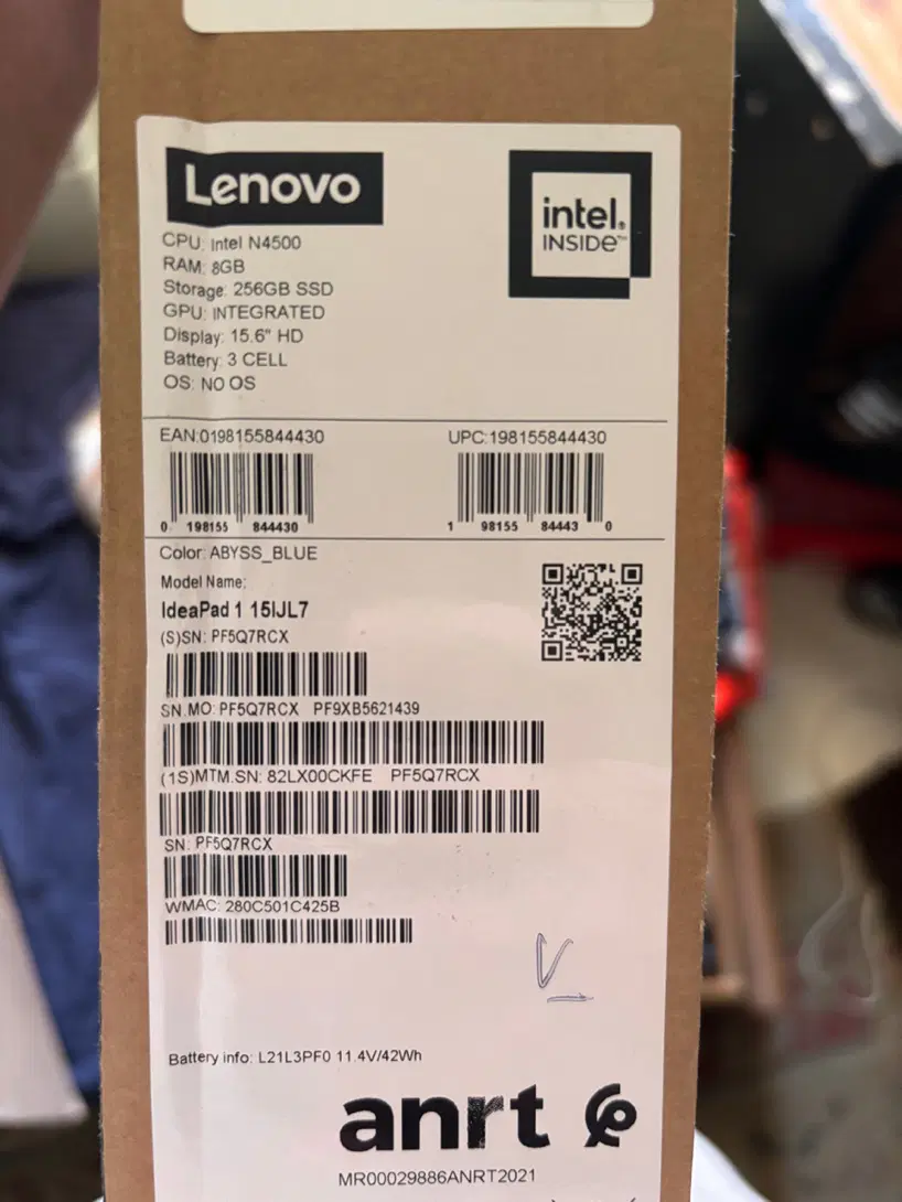 Lenovo ideapad1 15.6 inch|رایانه همراه|تهران, فاطمی|دیوار