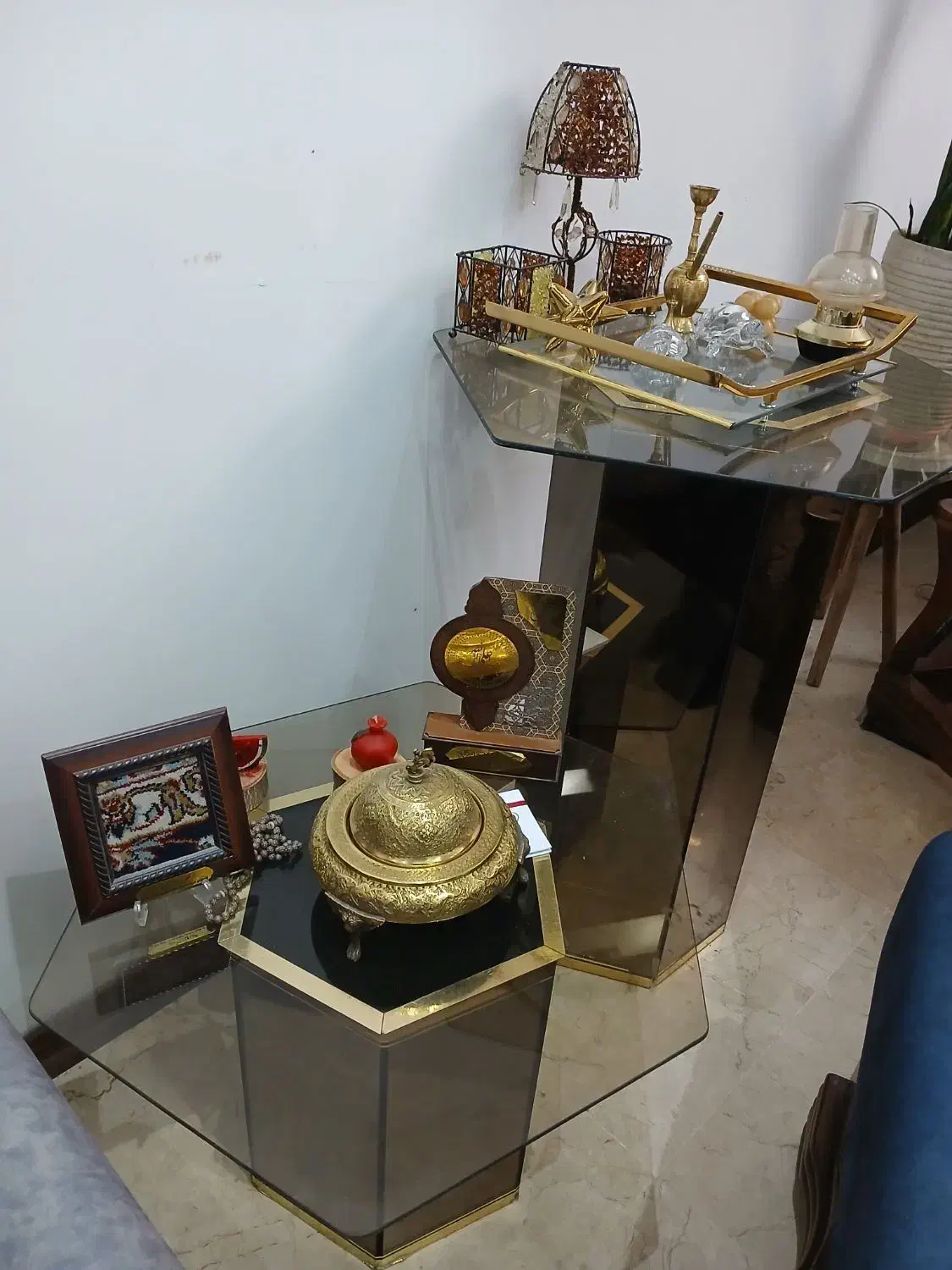 میز شیشه ای|میز و صندلی غذاخوری|تهران, درب دوم|دیوار