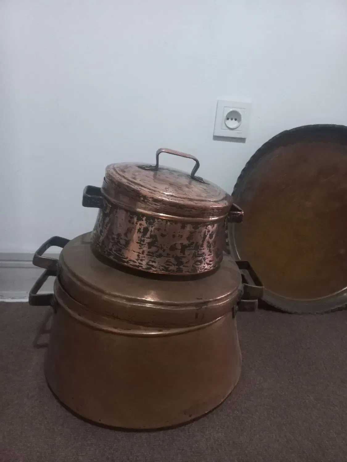 دیگ مسی قدیمی|ظروف پخت‌وپز|فاضل آباد, |دیوار