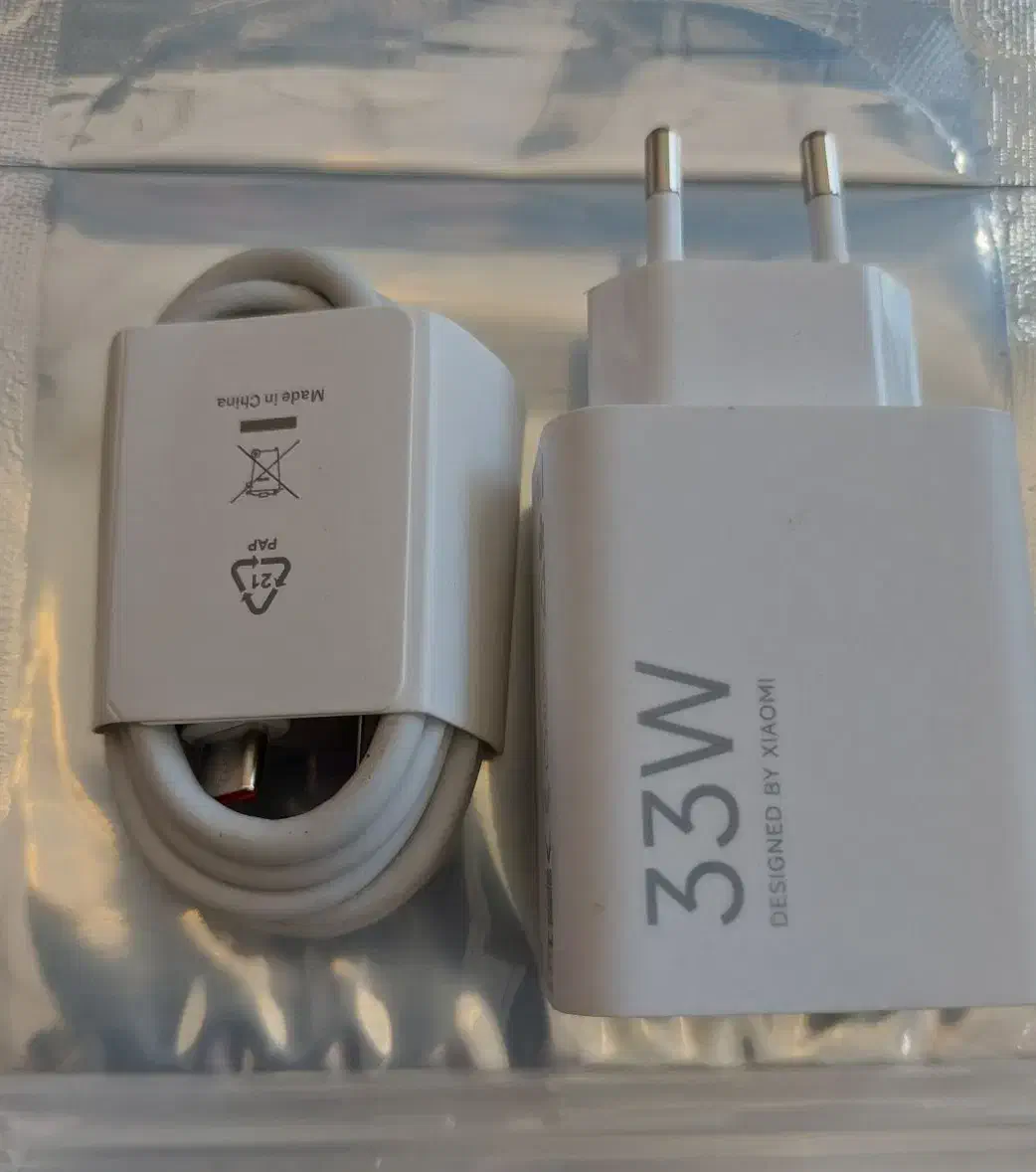 کلگی با کابل سرکارتنی اصلی ۳۳وات شیائومی اصل اصل|لوازم جانبی موبایل و تبلت|قم, نیروگاه|دیوار