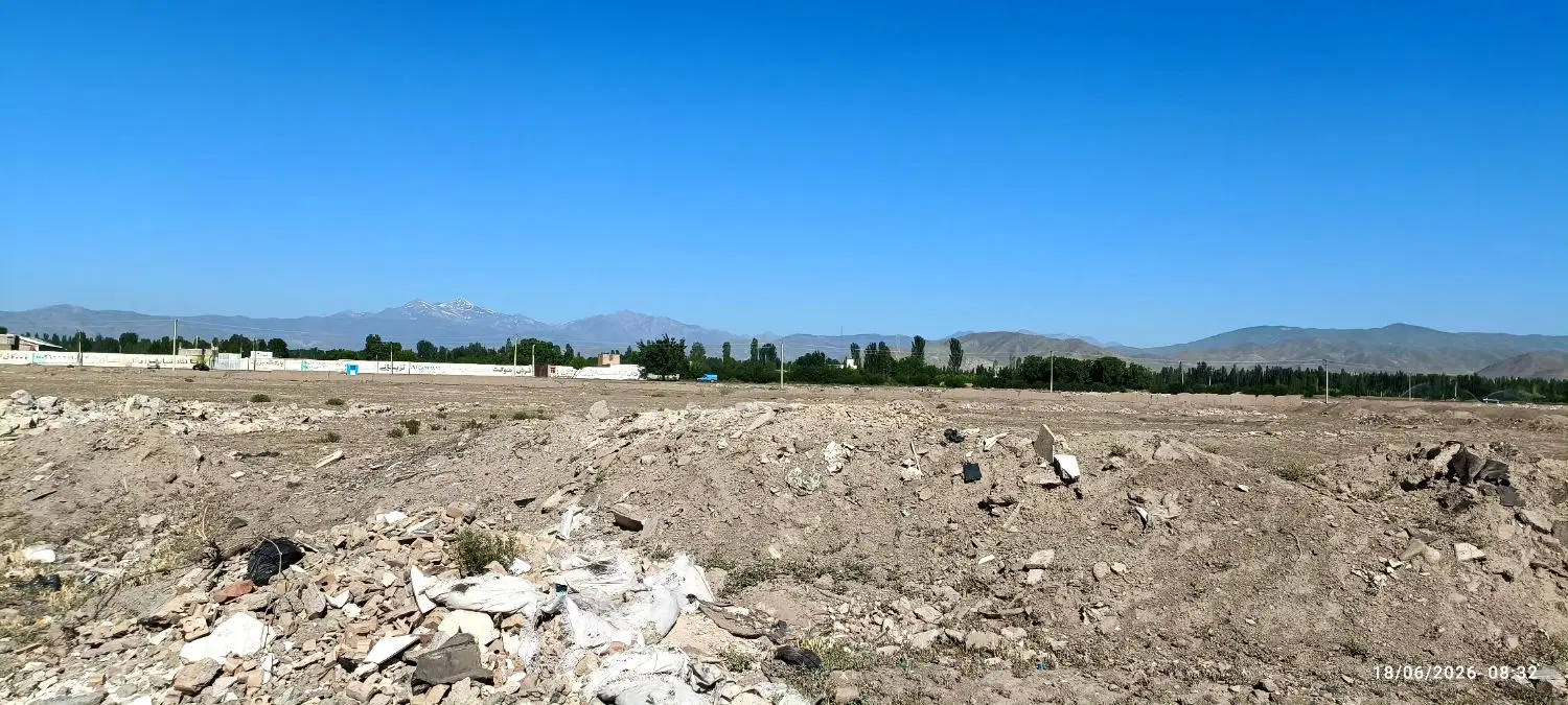 زمین با بر ۱۸ متر دو نبش کوچه ۱۰ متری|فروش زمین و ملک کلنگی|خوی, |دیوار