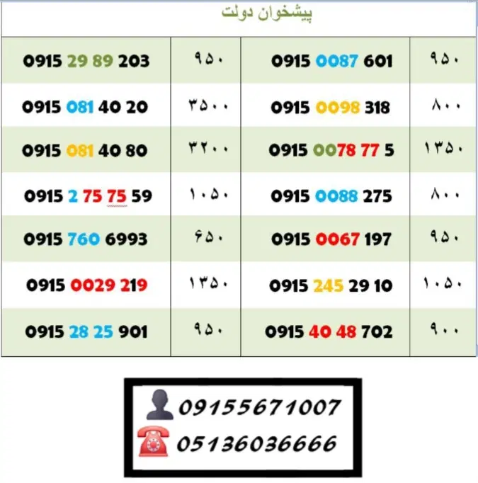 0915.081.40.20|سیم‌کارت|مشهد, شهید فرامرز عباسی|دیوار