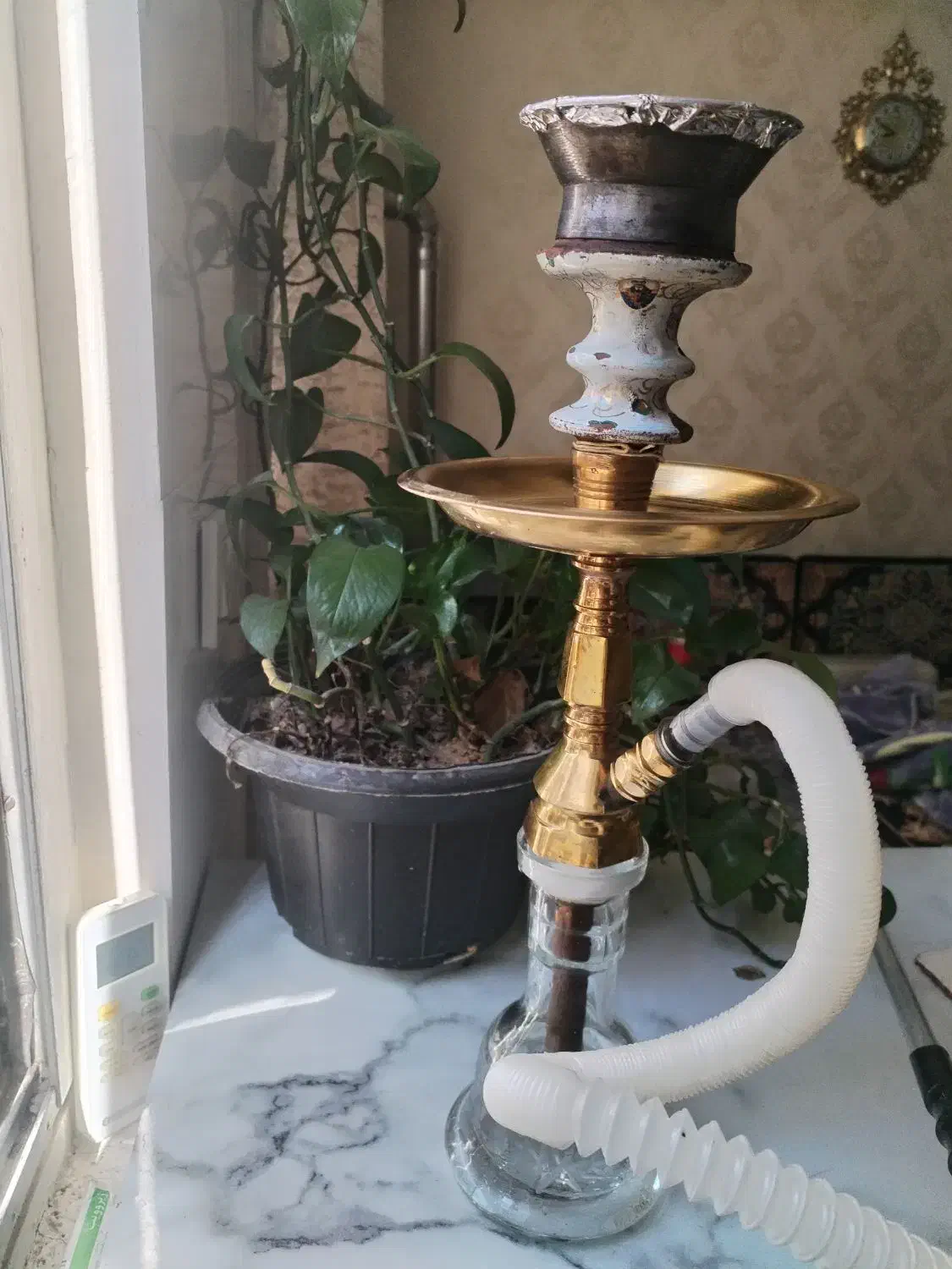 قلیان سیسمونی آکبند با ذغال سرخ کن|کلکسیون و سرگرمی|تهران, مختاری|دیوار