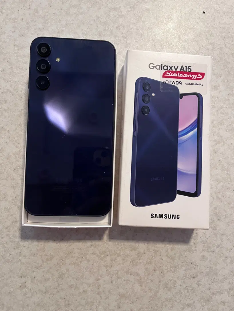 SAMSUNG A15 blue black 256|موبایل|تهران, حشمتیه|دیوار
