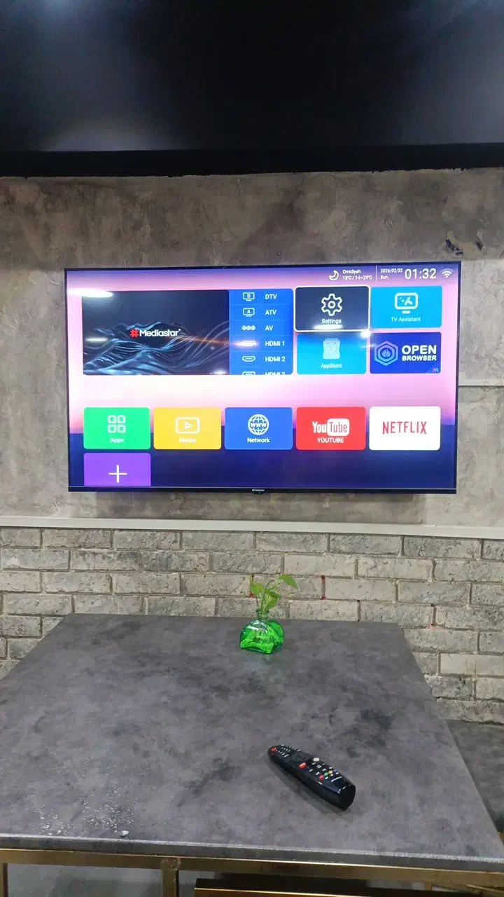 mediastar50اینچ|تلویزیون و پروژکتور|شاهین‌شهر, فردوسی|دیوار