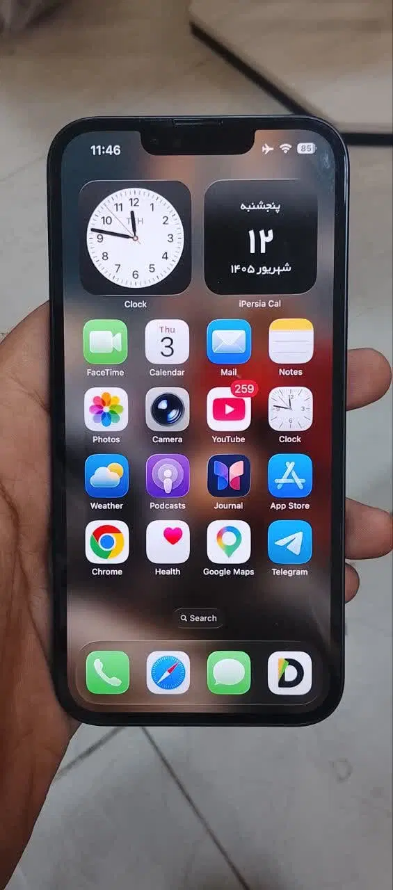 iPhone 13 normal 128 LLA midnight|موبایل|اهواز, کیانپارس |دیوار