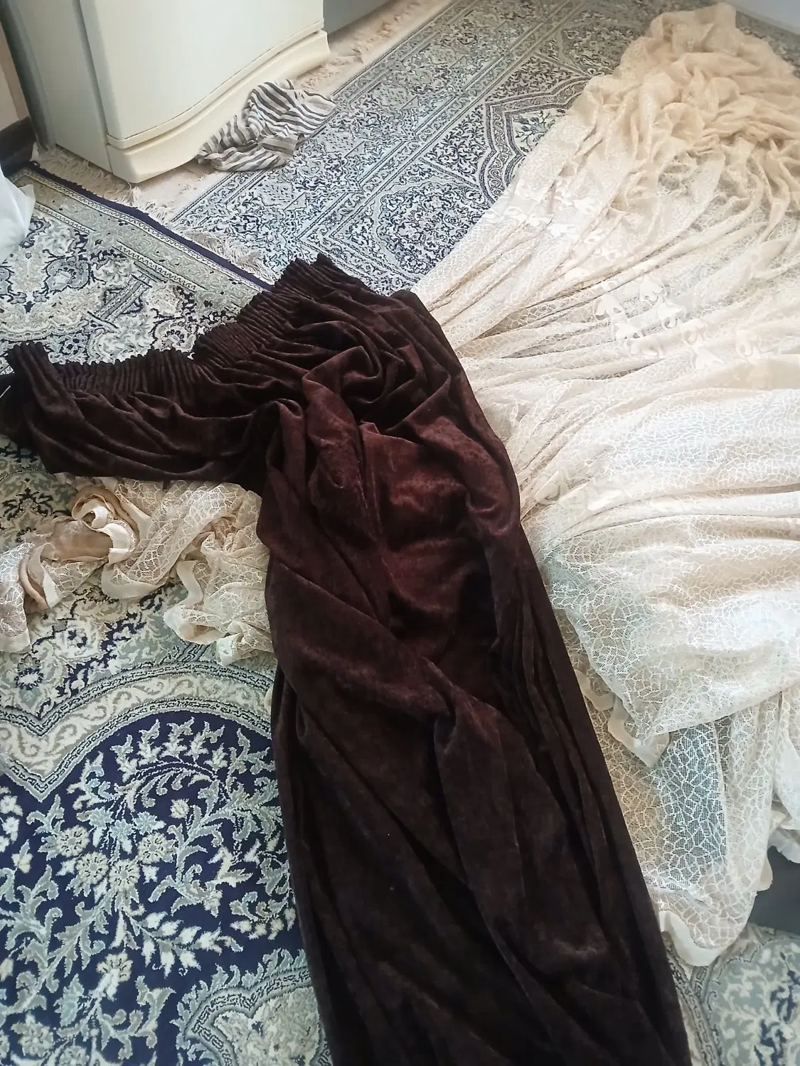 پرده|پرده، رانر، رومیزی|سمنان, |دیوار