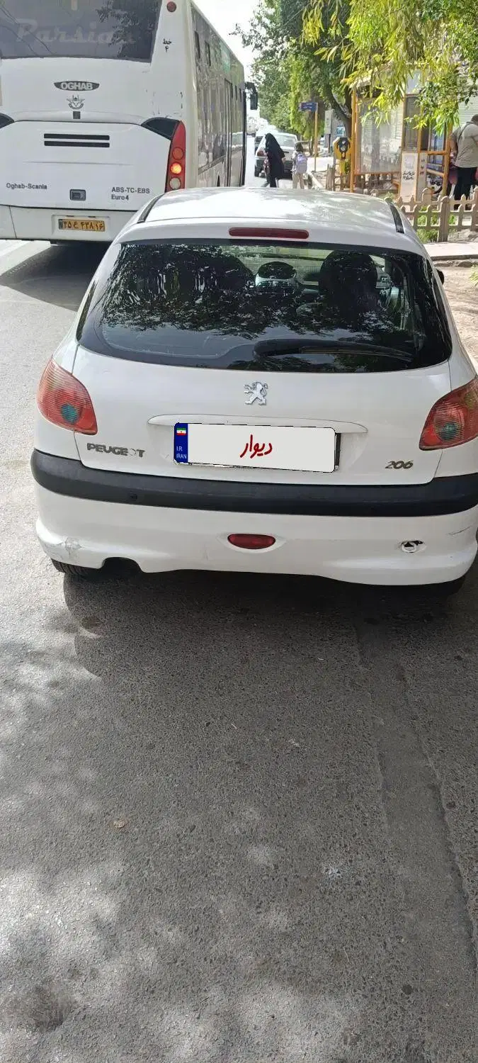پژو 206|خودرو سواری و وانت|قم, نیروگاه|دیوار