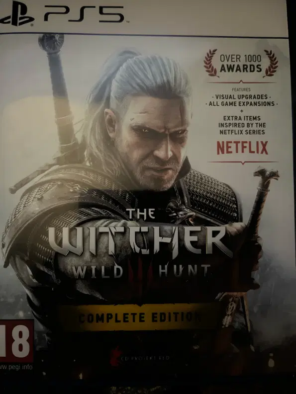 دیسک witcher 3 ps5|کنسول، بازی ویدئویی و آنلاین|شیراز, آبیاری|دیوار