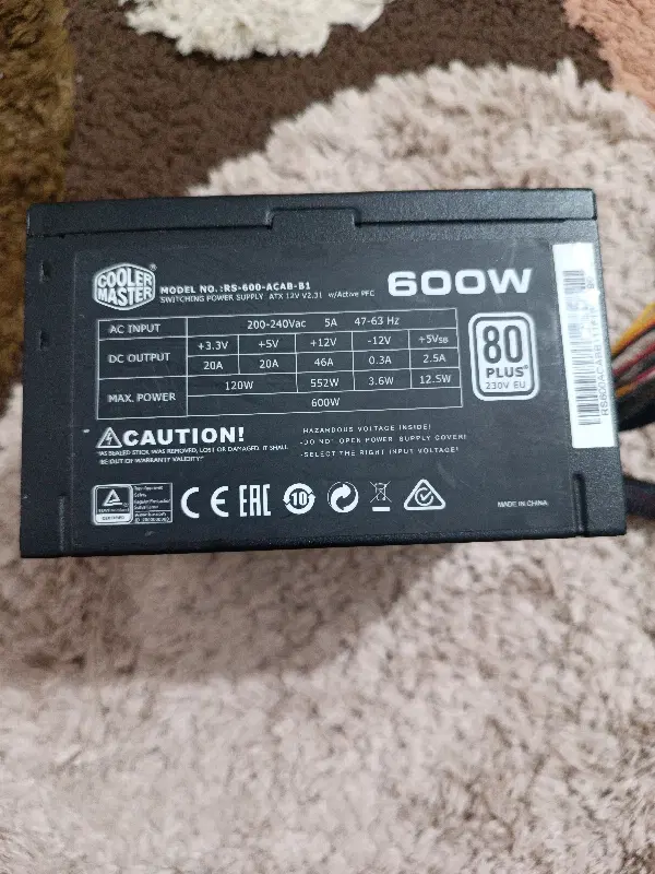 Power 600W Cooler Master|قطعات و لوازم جانبی رایانه|بندر کنگان, |دیوار