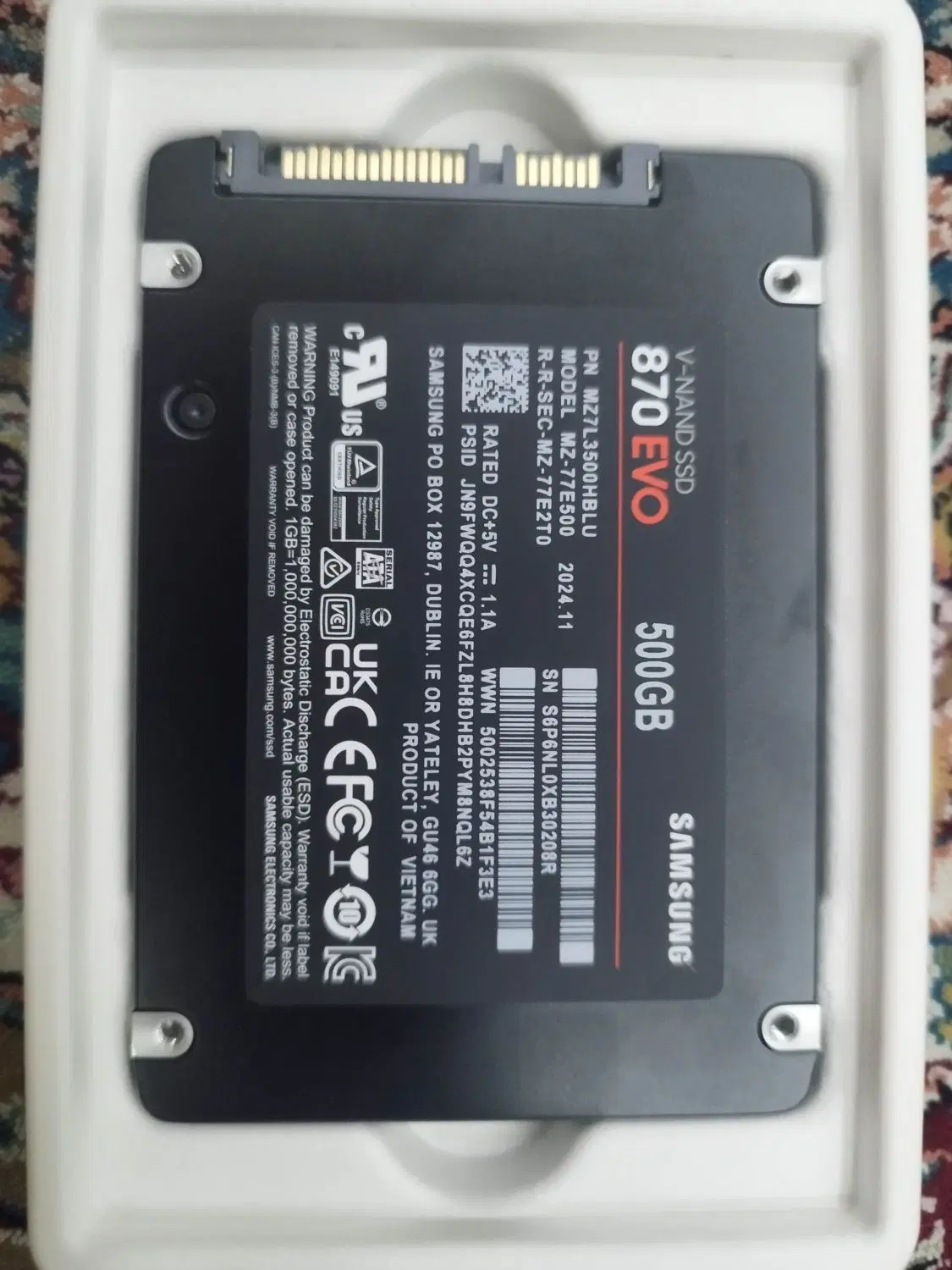 SAMSUNG SSD EVO 870 500GB|قطعات و لوازم جانبی رایانه|شیراز, زرهی|دیوار