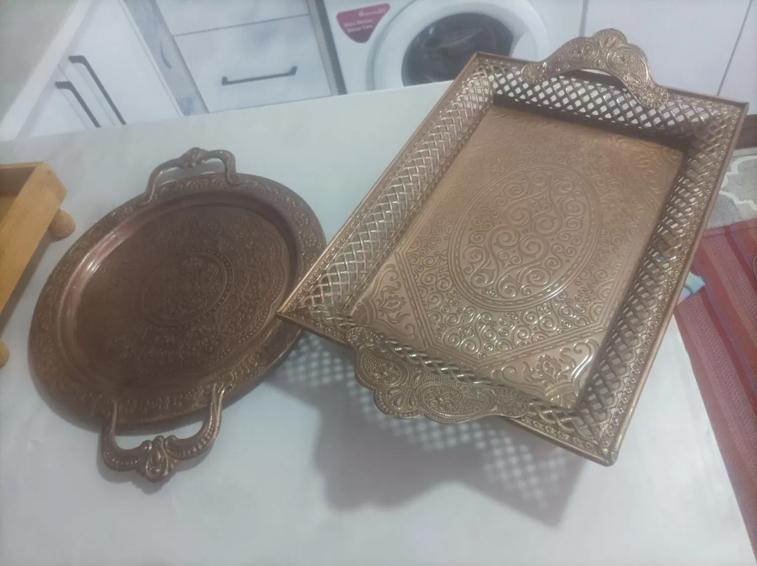 سینی|ظروف سرو و پذیرایی|مسجد سلیمان, |دیوار