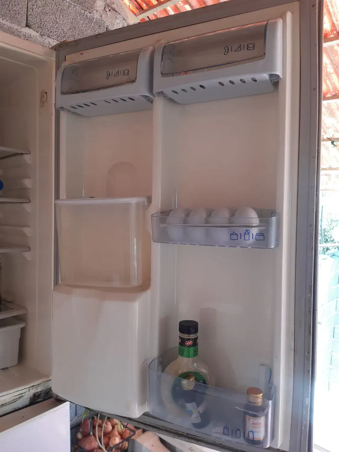 یخچال|یخچال و فریزر|شفت, |دیوار