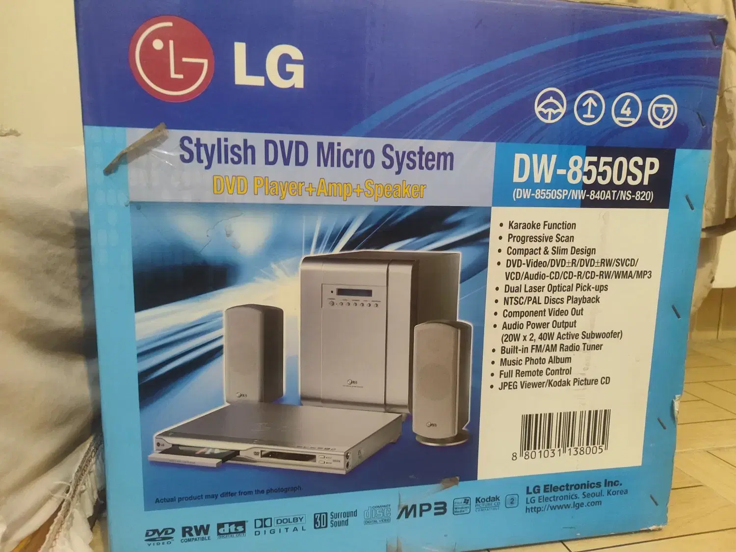 DVD   player Micro systemLG|پخش‌کننده DVD و ویدیو|اصفهان, ملک‌شهر|دیوار