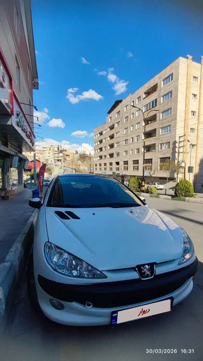 ۲۰۶ تیپ 3 آخر 401 پانوراما|خودرو سواری و وانت|رودهن, |دیوار