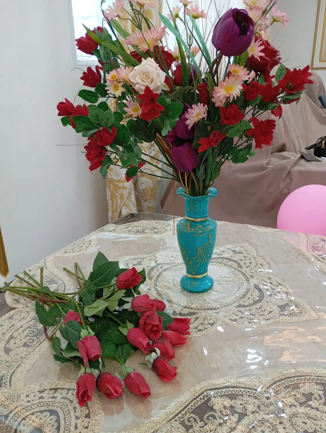 گلدان|گل مصنوعی|بناب, |دیوار