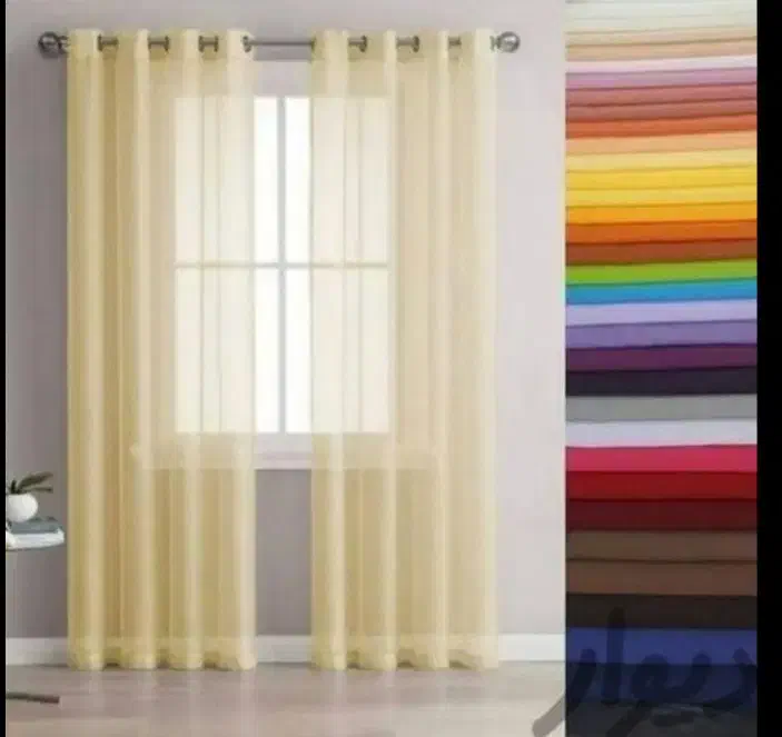 حریر ساده|پرده، رانر، رومیزی|فولادشهر, مسکن مهر فولادشهر|دیوار