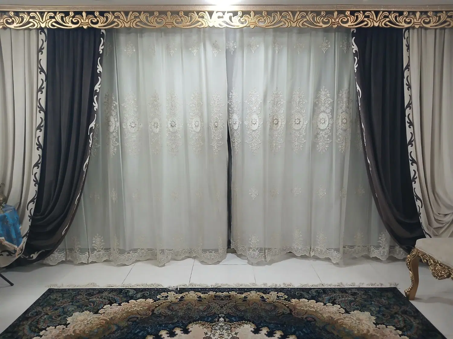 پرده|پرده، رانر، رومیزی|فلاورجان, |دیوار