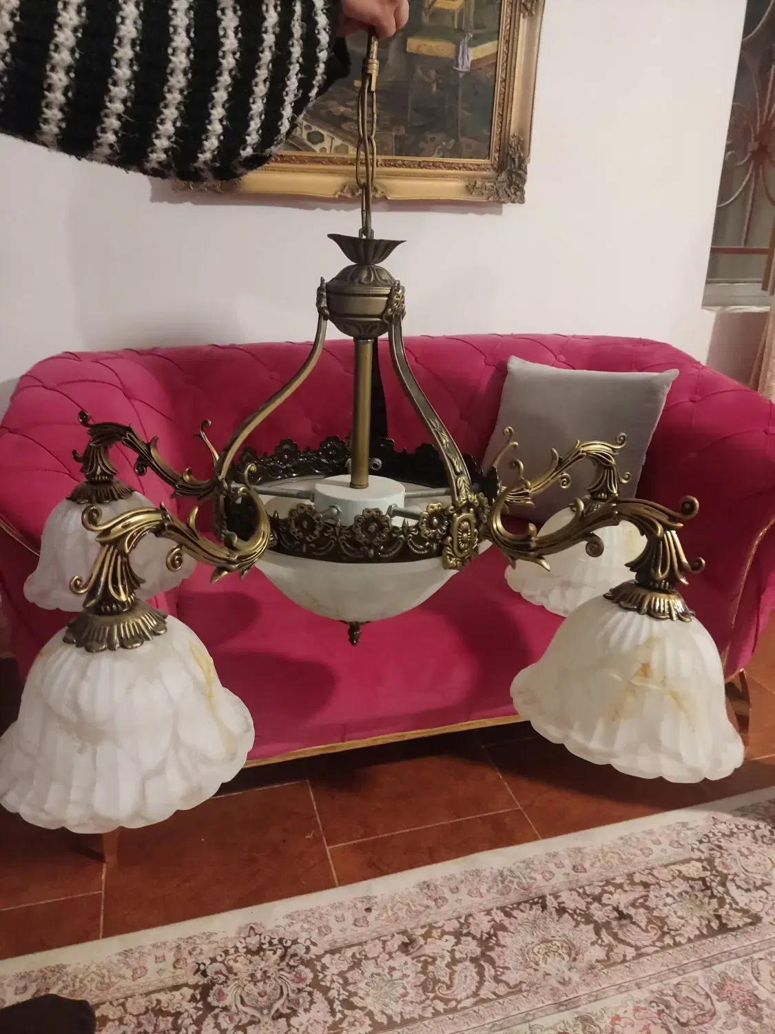 لوستر|لوستر و چراغ آویز|بومهن, |دیوار