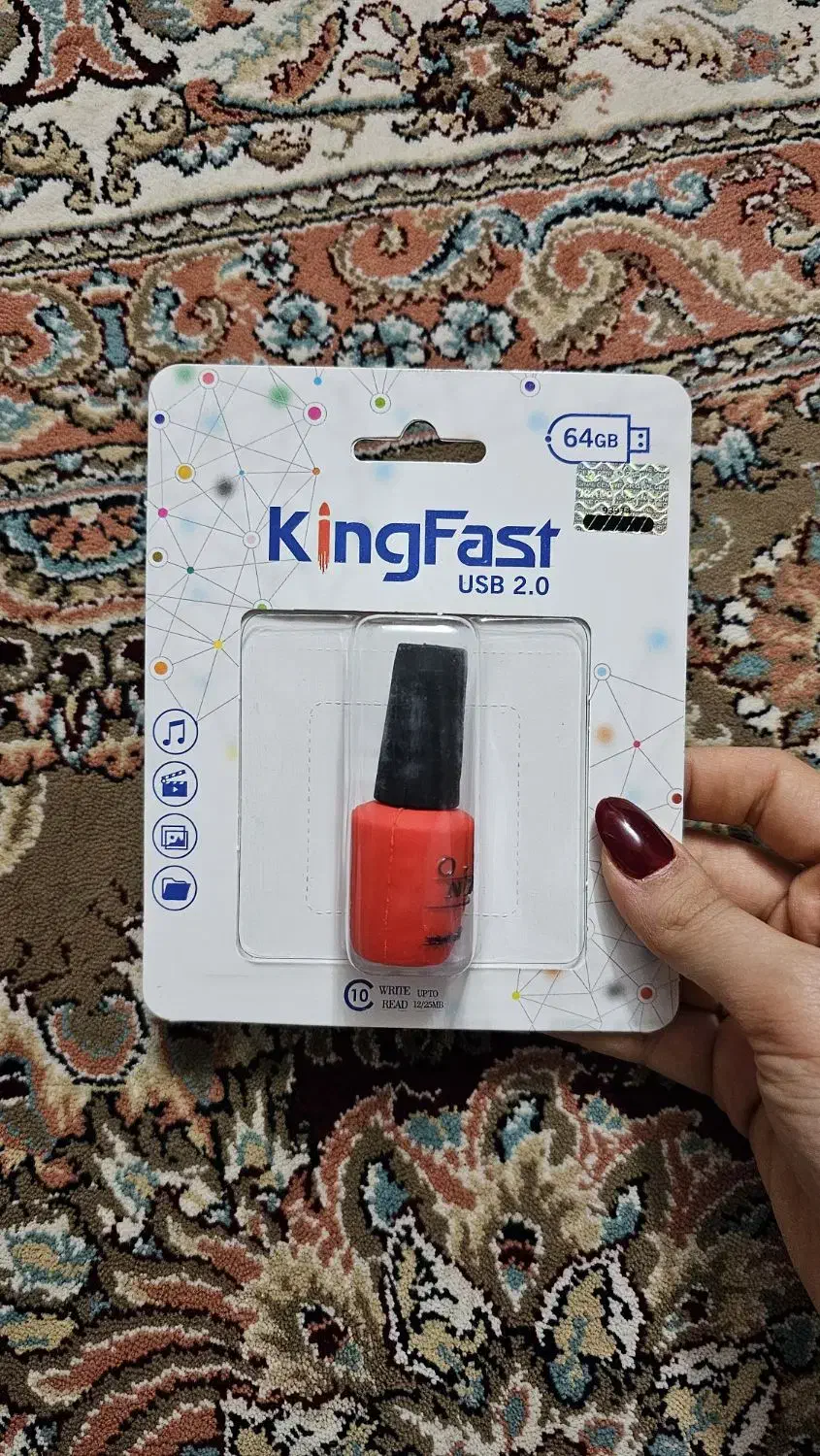 فلش ۶۴ گیگابایت فانتزی طرح لاک کینگ فست KING FAST|لوازم جانبی موبایل و تبلت|قم, در بهشت|دیوار